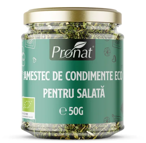 Amestec de condimente bio pentru salata, 50g Pronat