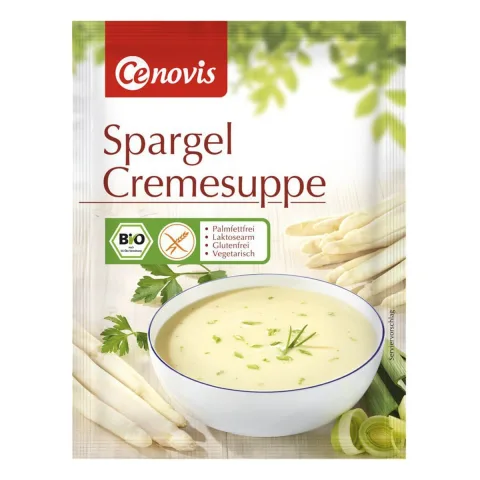 Supa crema bio de sparanghel, 60g cenovis