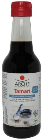 Sos bio de soia Tamari cu 25% mai putina sare, 250ml Arche