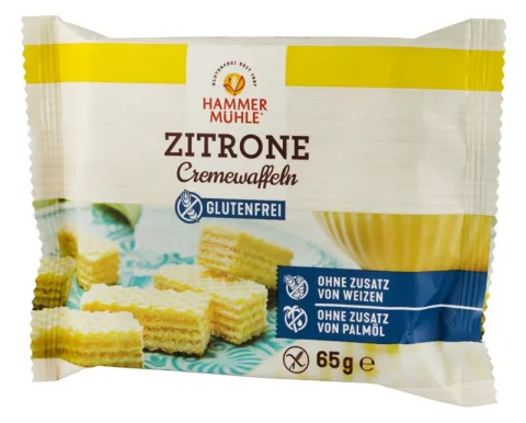 Napolitane cu crema de lamaie, 65g Hammer Muhle