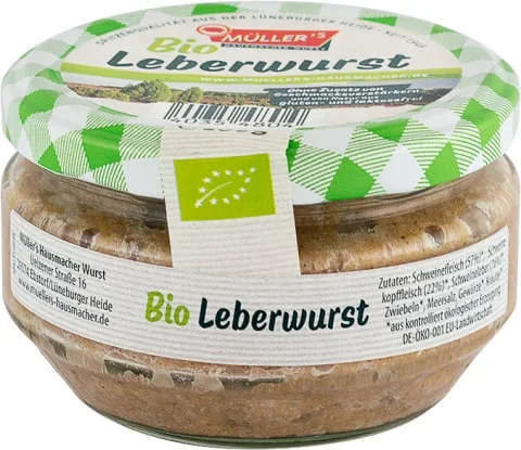 Pate bio cu ficat de porc, 160g