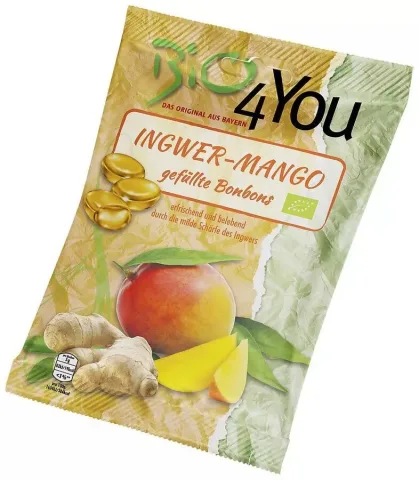 Dropsuri bio cughimbir si mango, 75g Bio 4 You