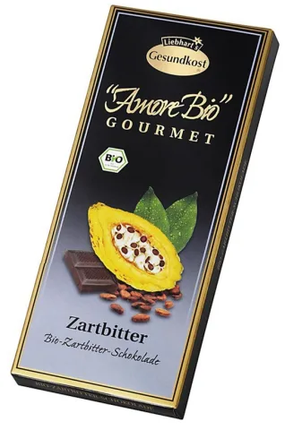 Ciocolata amaruie, 55% cacao, 100g Liebhart's Amore Bio