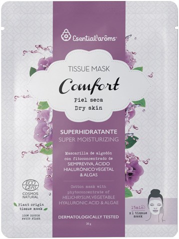 Masca tip servetel pentru fata, super hidratanta, Comfort 20g Esentialaroms