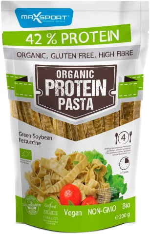 Paste bio de soia verde cu continut ridicat de proteine, 200g Max Sport