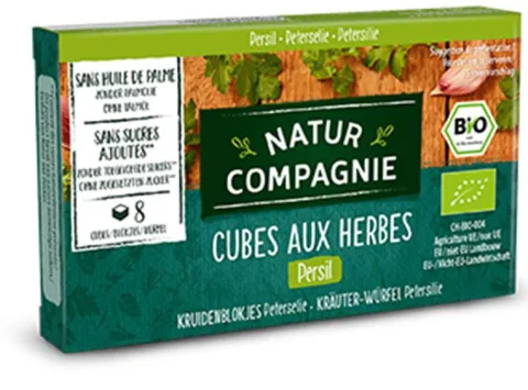 Cuburi bio cu verdeturi si patrunjel, 80g Natur Compagnie