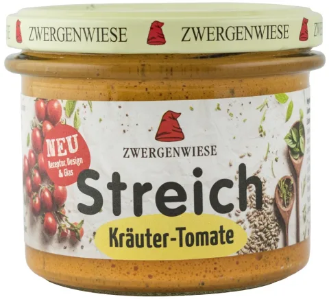 Crema tartinabila bio vegetala cu rosii si verdeturi 180g Zwergenwiese