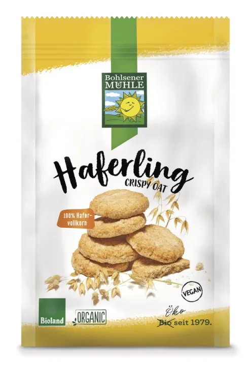 Haferling biscuiti bio crocanti din ovaz, 125g Bohlsener Muhle