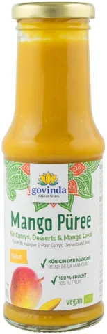 Piure bio de mango, 210ml Govinda