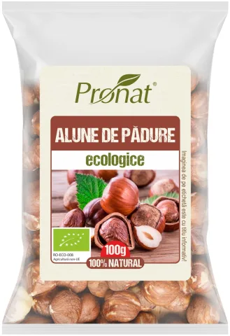 Alune de padure bio 100g Pronat