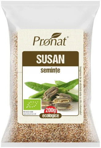 Seminte de susan bio, 200g Pronat