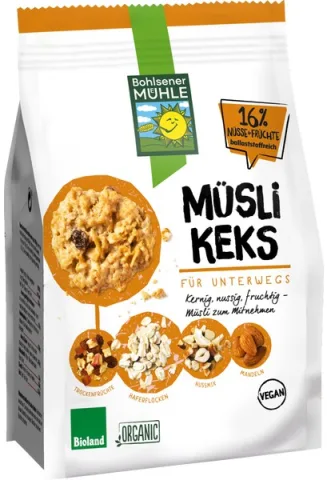 Biscuiți bio cu musli, 150g Bohlsener Muhle