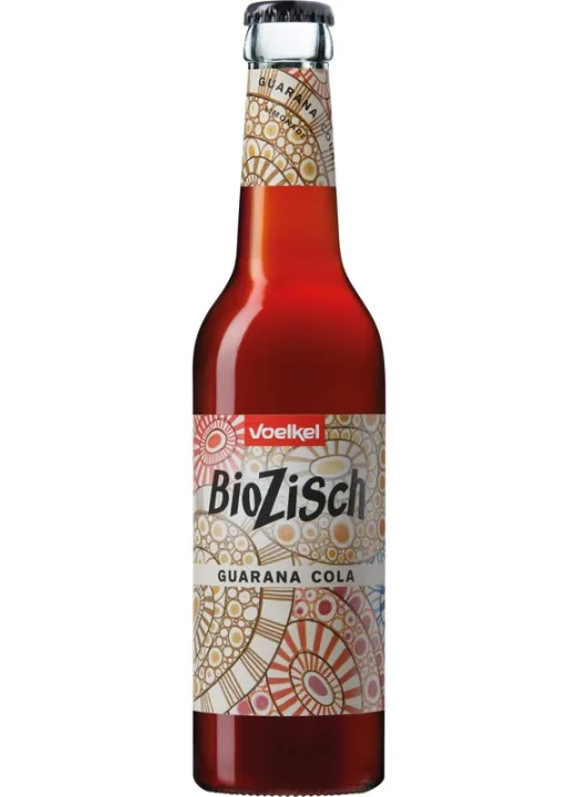 Bautura carbogazoasa bio cu guarana si Cola, 330ml Voelkel