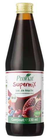 Suc bio de fructe Supermix, 330ml Medicura