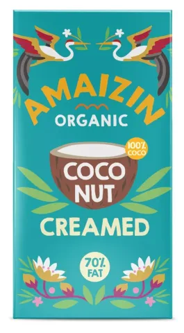 Crema bio de cocos 70% grasime, 200g Amaizin