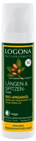 Fluid pentru ingrijirea firului de par cu ulei de argan, 75ml Logona