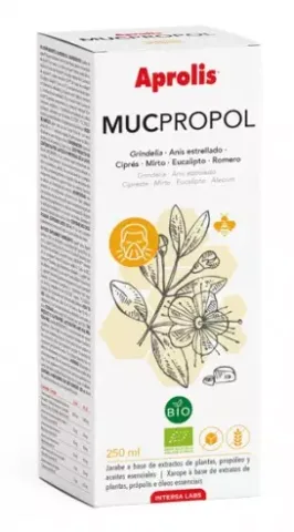 Mucpropol sirop bio de tuse cu propolis si grindelia, 250ml Aprolis