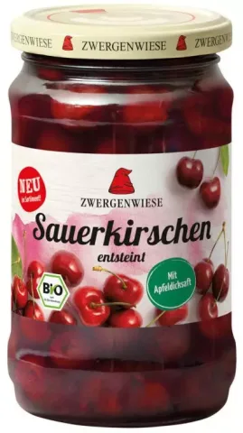 Compot bio de visine, 360g Zwergenwiese