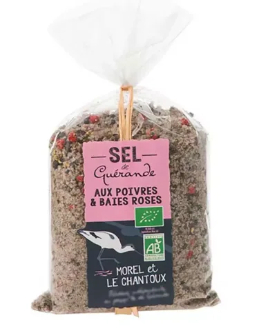 Sare celtica aromatizata cu piper multicolor bio, 250g L`Atelier du Sel