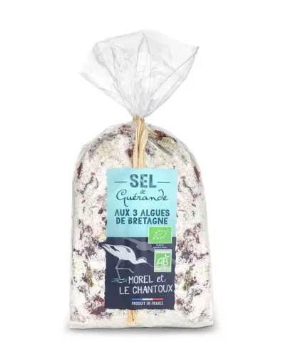 Sare celtica cu trei feluri de alge bio din Bretania, 250g L`Atelier du Sel