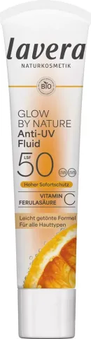Fluid anti-UV Glow by Nature SPF 50, 40ml Lavera