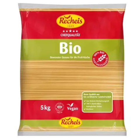 Spaghetti bio din grau dur, 5kg Recheis