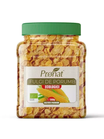 Fulgi de porumb bio, 300g Pronat