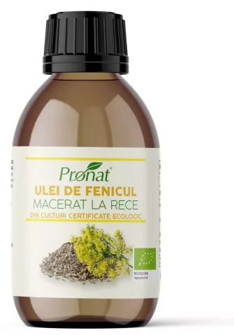 Ulei bio de fenicul macerat la rece, 100ml Pronat