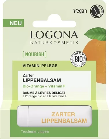 Balsam bio de buze cu portocale, 4,6g Logona