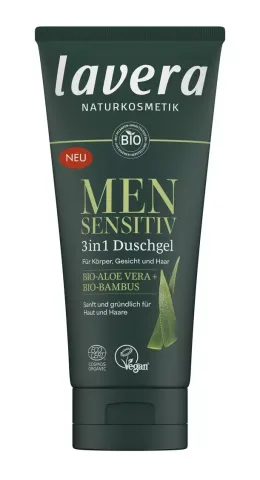 Gel de dus bio Men Sensitiv 3 în 1, 200ml Lavera