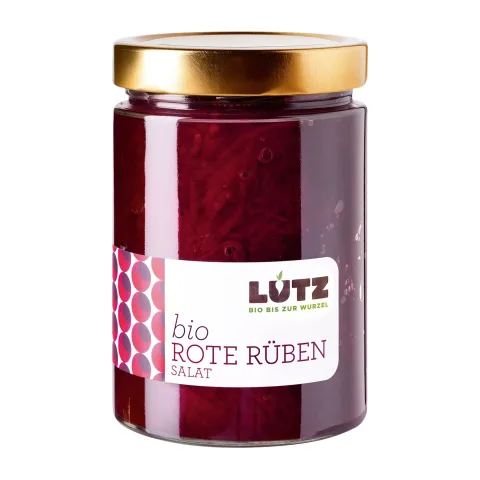 Salată bio de sfeclă roșie, 530g Lutz