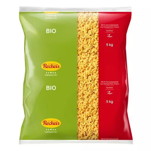 Macaroane bio din grau dur, 5kg Recheis