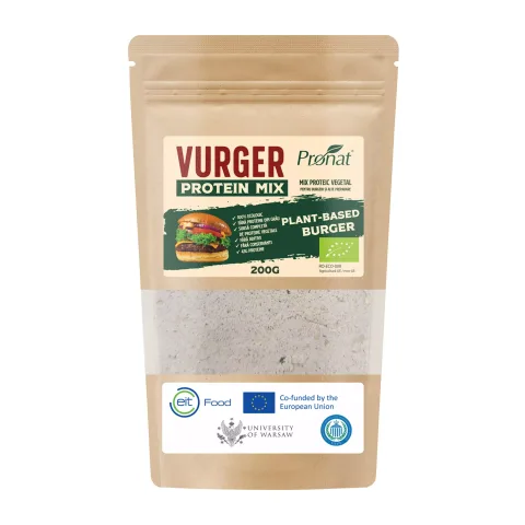 Vurger - Mix proteic vegetal bio ideal pentru burgeri și alte preparate, 200g Pronat