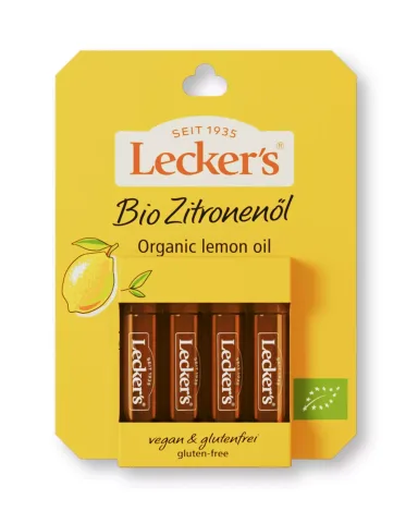 Ulei de lamaie bio, 4x2ml Lecker's