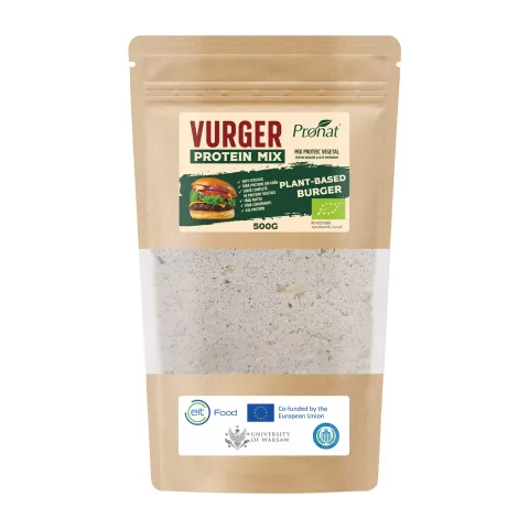 Vurger - Mix proteic vegetal bio ideal pentru burgeri și alte preparate, 500g Pronat