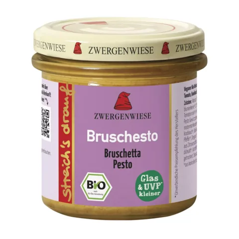 Cremă tartinabilă bio vegetală Bruschesto, 135g Zwergenwiese