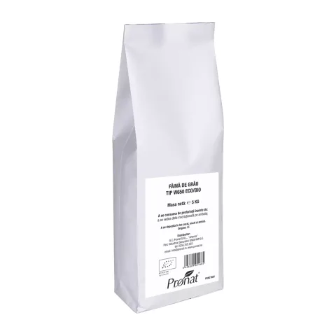 Faina de grau bio tip W650, 5kg Pronat