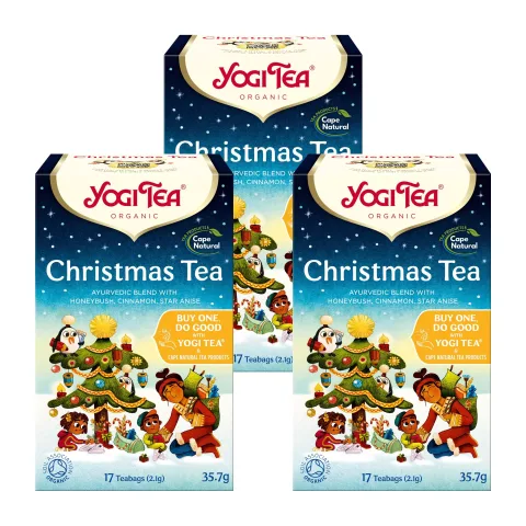 Pachet cadou 3 x Ceai BIO de Craciun, 17 pliculete - 35,7g Yogi Tea