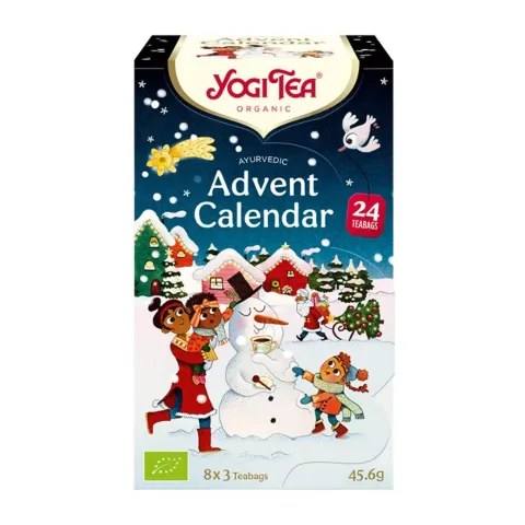 Selectie de ceaiuri bio de Craciun, Calendar Advent, 24 pliculete, 45.6g Yogi Tea