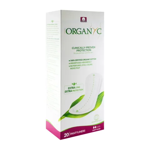 Absorbante zilnice Maxi din bumbac organic 20 buc Organyc