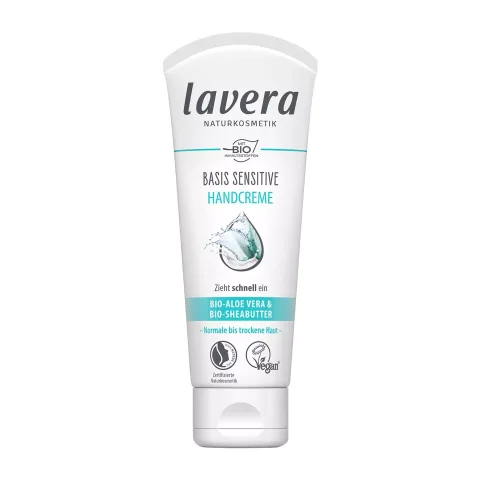 Cremă bio de mâini Basis Sensitiv, 75ml Lavera