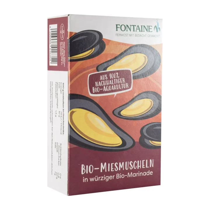 Midii bio in sos marinade, 120g Fontaine