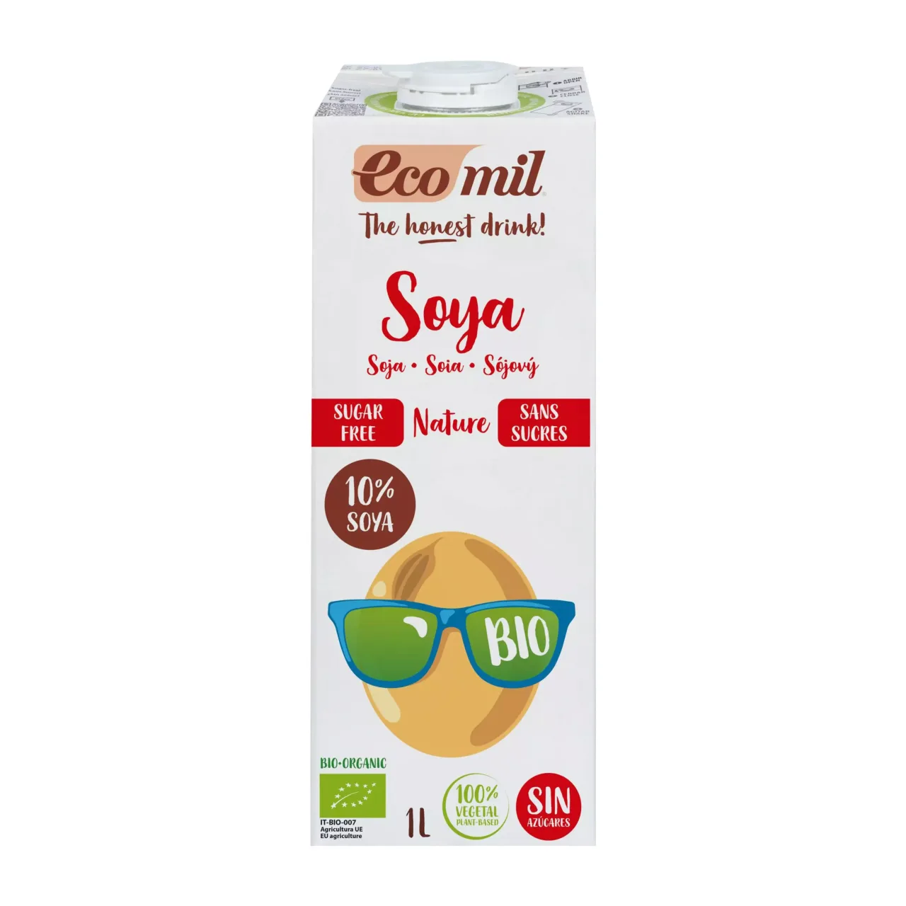 Băutură bio de soia natur, 1L Ecomil