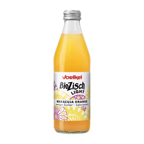 Băutură răcoritoare bio light cu maracuja și portocale, 330ml Voelkel
