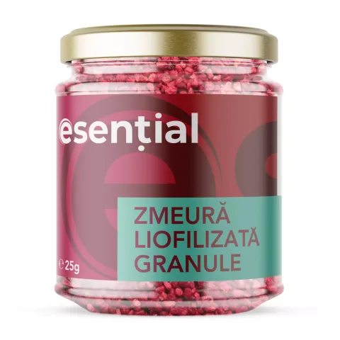 Zmeură liofilizată granule, 25g Esential