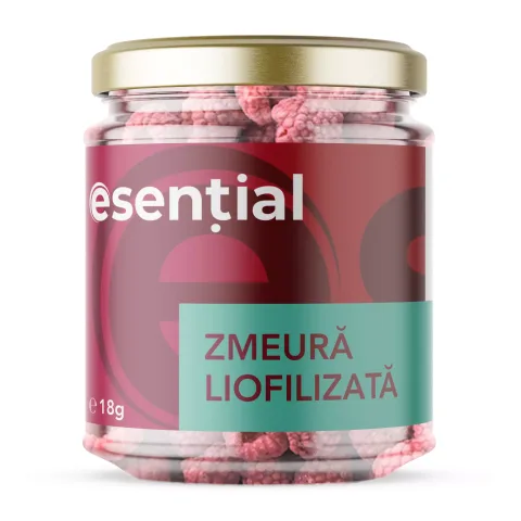 Zmeură liofilizată, intreaga, 18g Esential