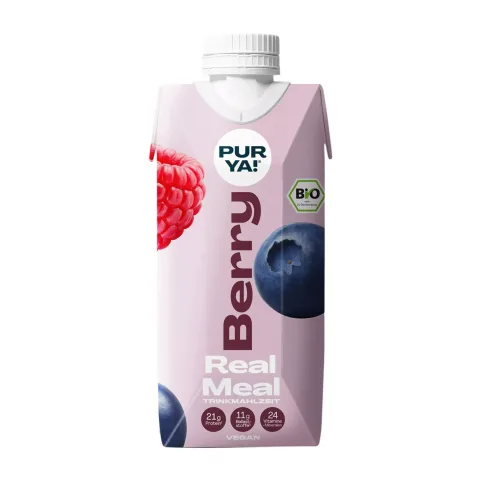 Pur Ya - Băutură ecologică bogată în proteine, cu aromă naturală de fructe de pădure, 500ml