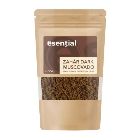 Zahăr dark Muscovado, 300g Esential