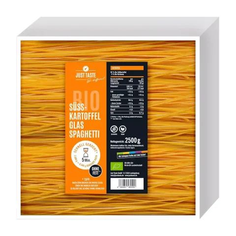 Paste bio din cartof dulce cu turmeric, 2500g Just Taste