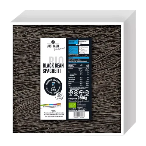 Paste bio din fasole neagră, 2500g Just Taste